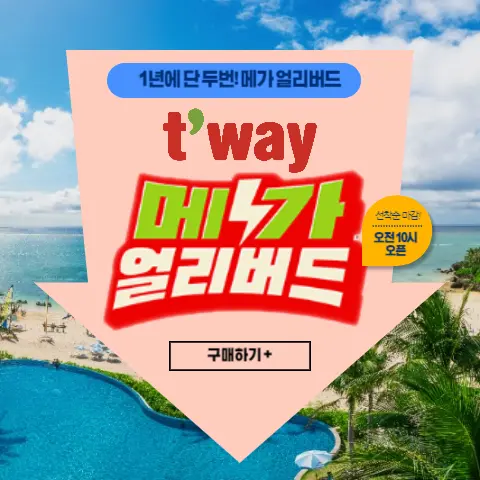 티웨이항공-메가얼리버드-예약-성공-꿀팁-프로모션코드