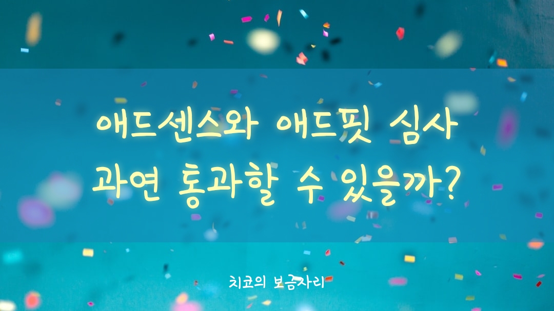  애드핏과 애드센스 과연 통과할 수 있을까?