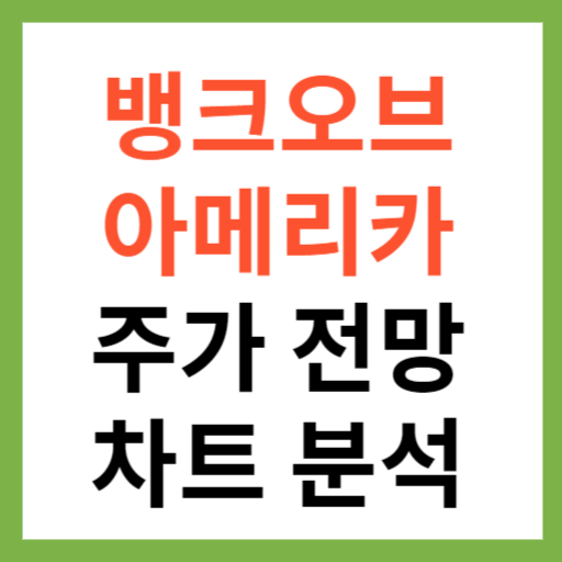 뱅크오브아메리카 주가 전망 및 차트 분석 미국 금융주 섬네일