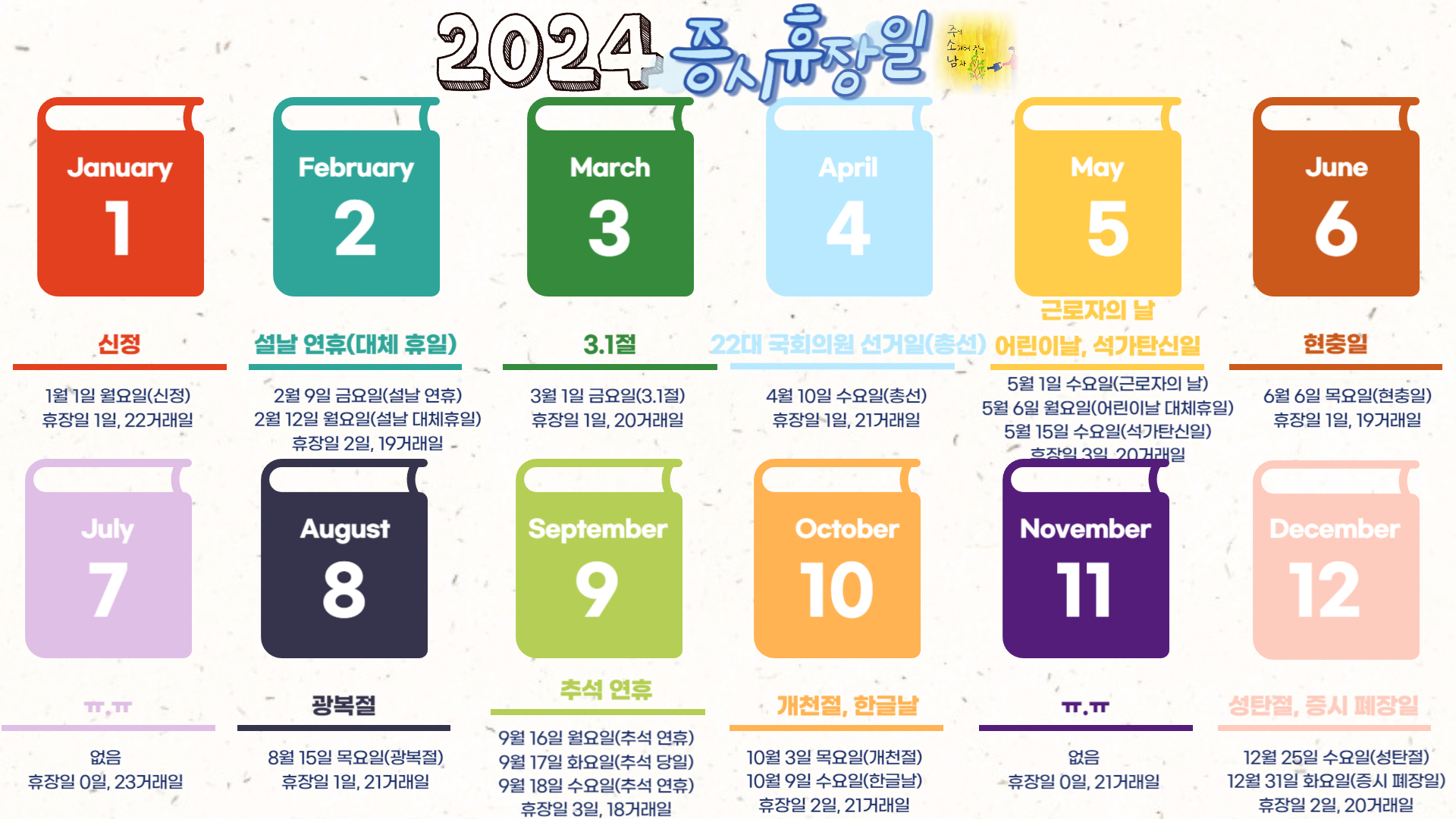 2024년 증시 휴장일