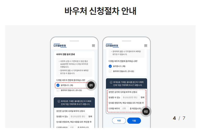 디지털 바우처 신청방법