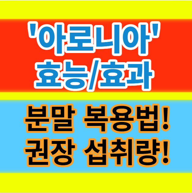  아로니아 역사 효능과 분말복용 먹는법 알아보자