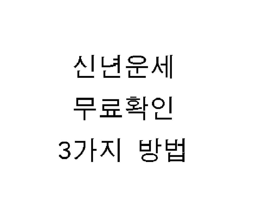 신년운세