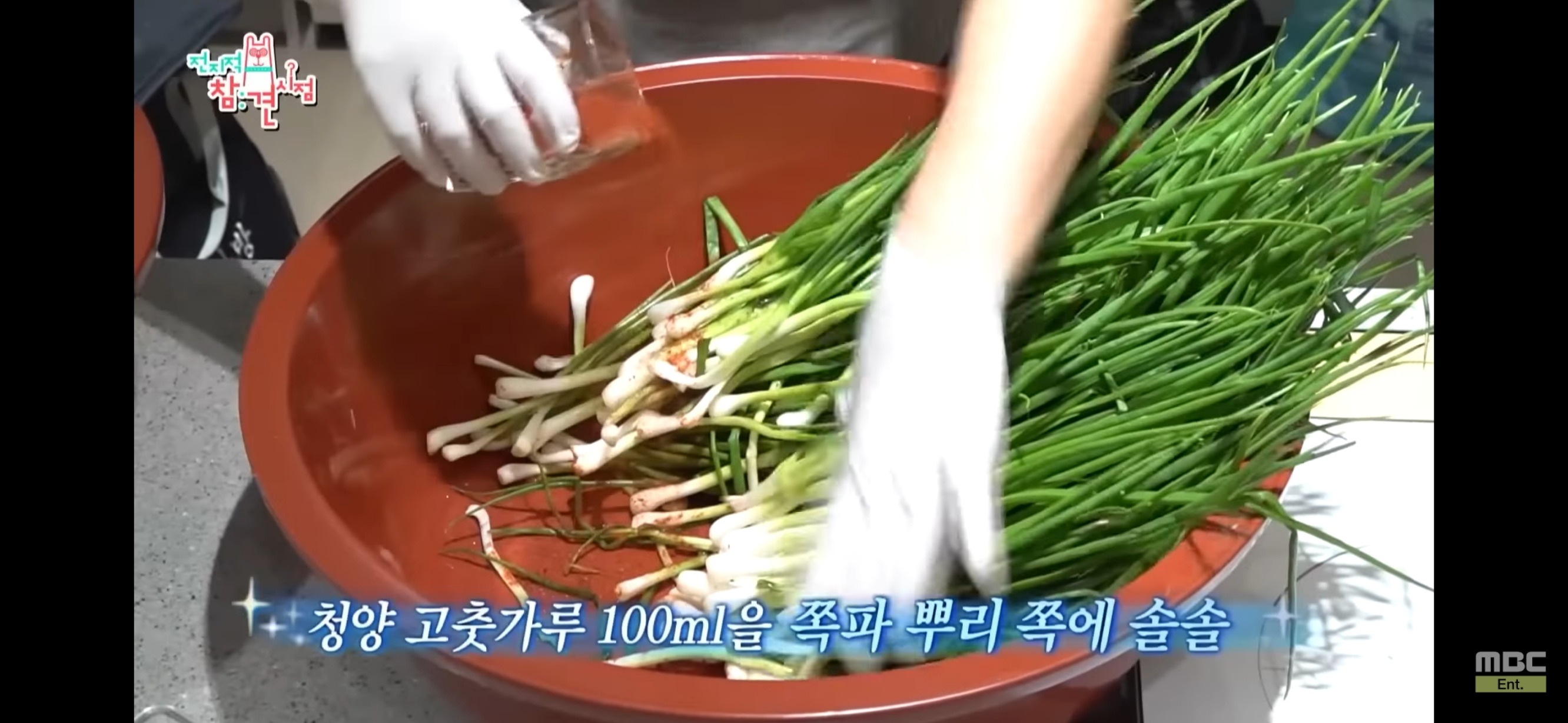 MBC 전지적참견시점 이영자 파김치 담그는 모습