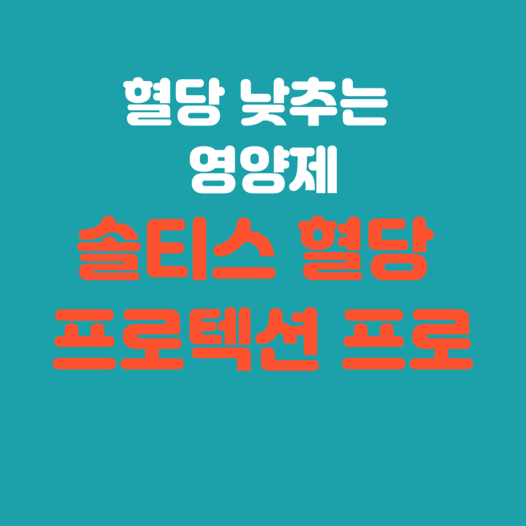 솔티스 혈당 프로텍션 프로