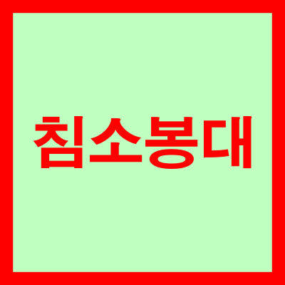 침소봉대 뜻