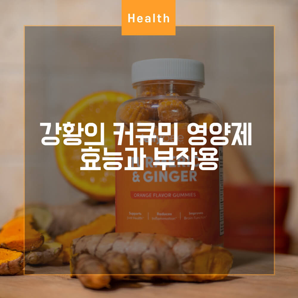  강황의 커큐민 영양제 효능과 부작용