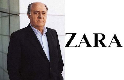  아만시오 오르테가, 자라(ZARA)로 세계 10위 부자로
