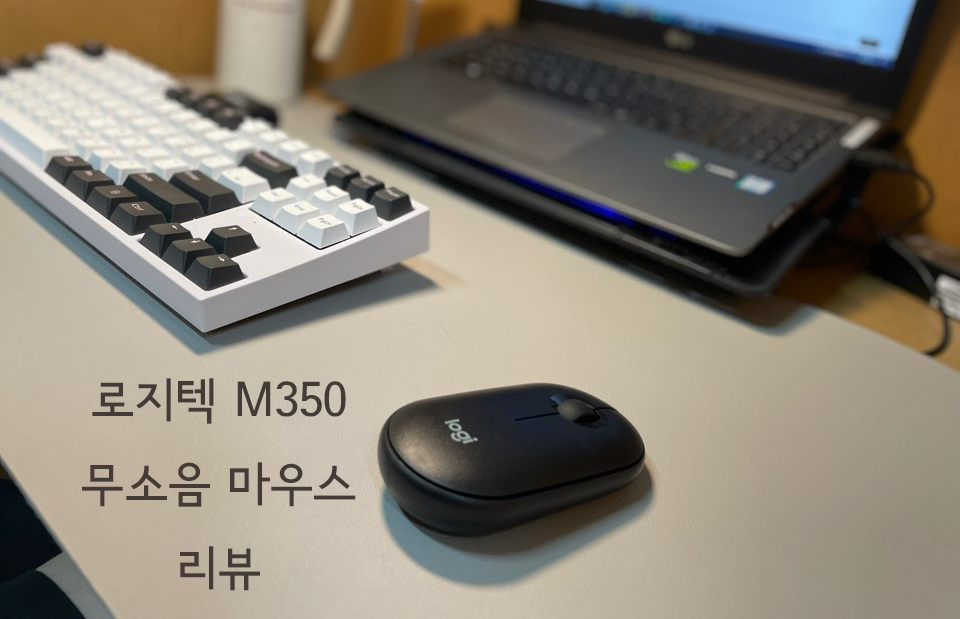  무소음 블루투스 마우스 로지텍 페블 M350 리뷰 - 조용한 곳 추천!