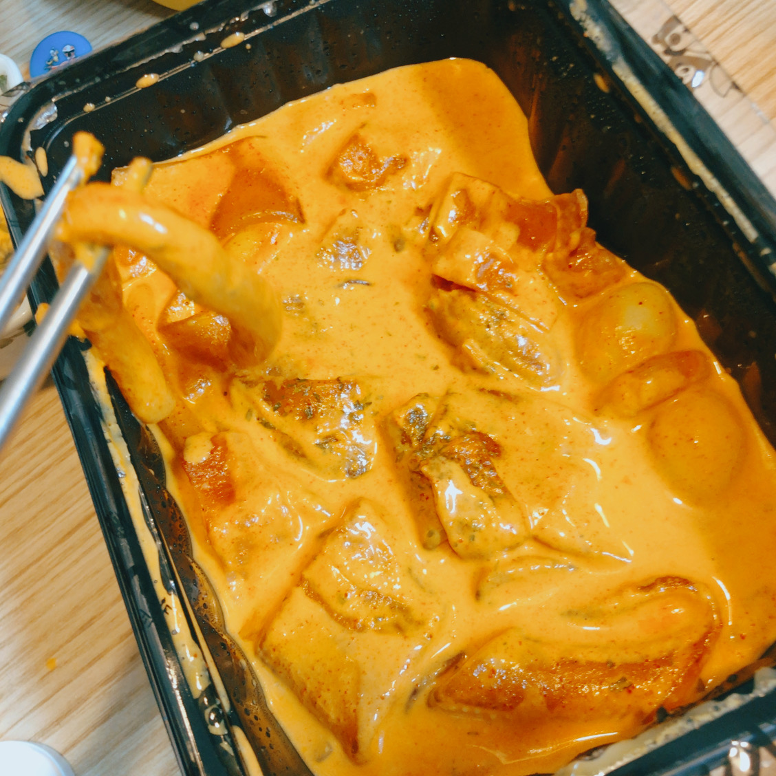내돈내산 배떡을 먹어보자 - 로제 떡볶이 맛있게 맵다.