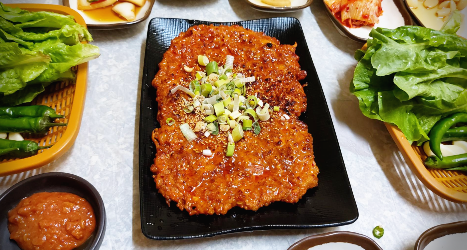 경북 청송군 서울여관식당 닭떡갈비