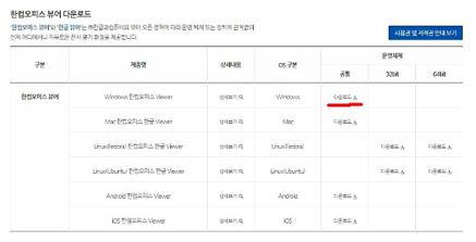 한글뷰어 설치