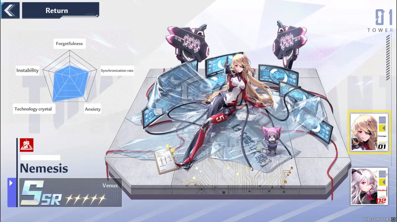  타워 오브 판타지 Nemesis: 기술, 팀 및 통계