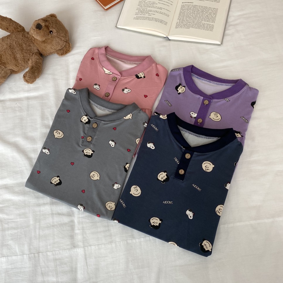 기모 원피스 잠옷 [시즌OFF] 피치기모 겨울 55