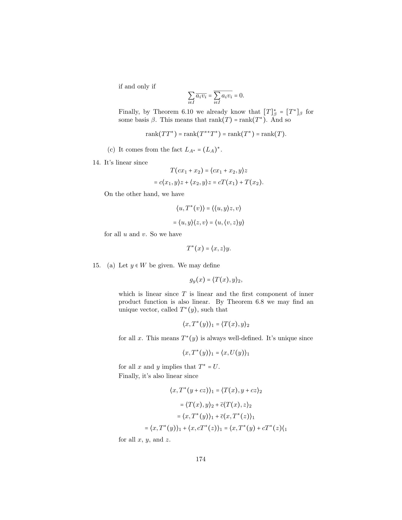 Solutions To Linear Algebra Stephen H Friedberg Fourth Edition Chapter 6