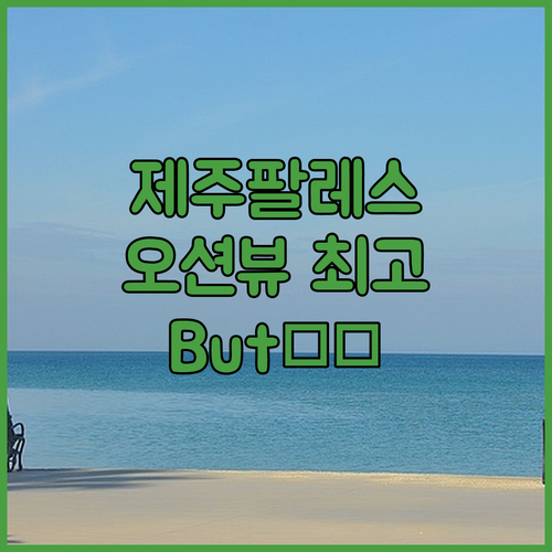 제주팔레스호텔 솔직 후기! 오션뷰는 