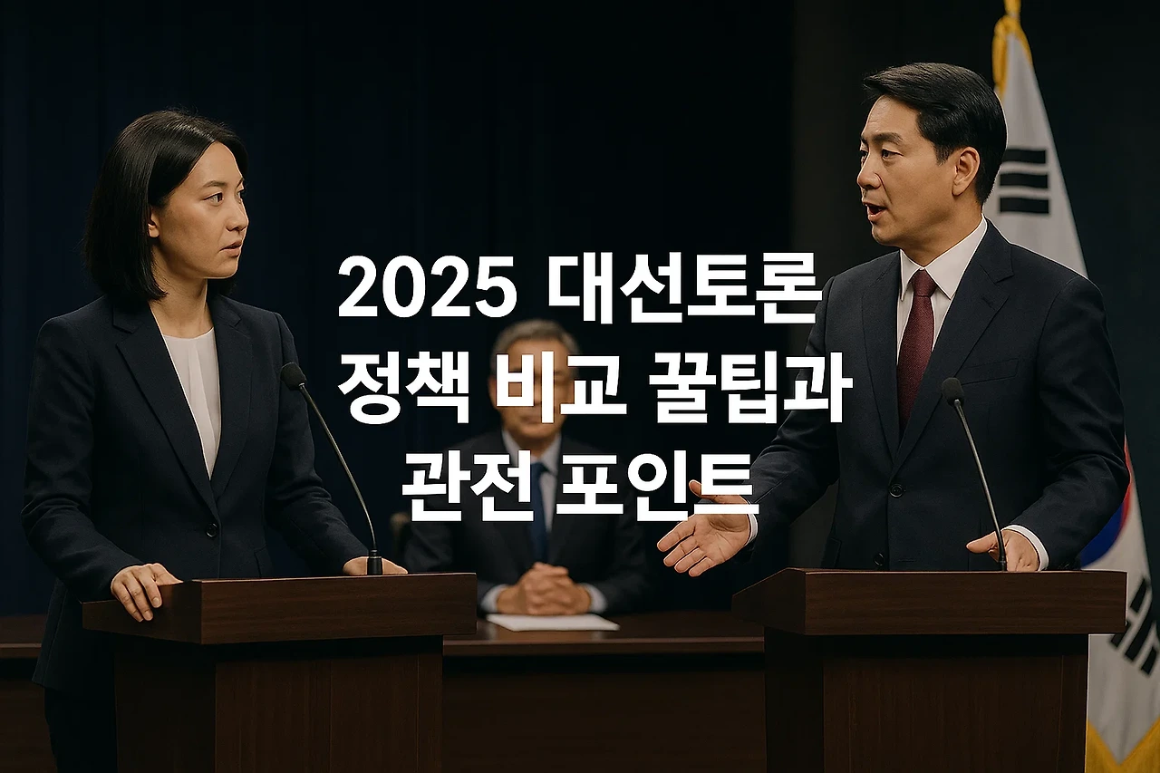 2025 대선 토론회 일정 총정리|시간·후보·시청 방법까지 완벽 가이드!