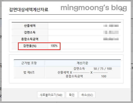 청년창업중소기업세액감면 작성 방법