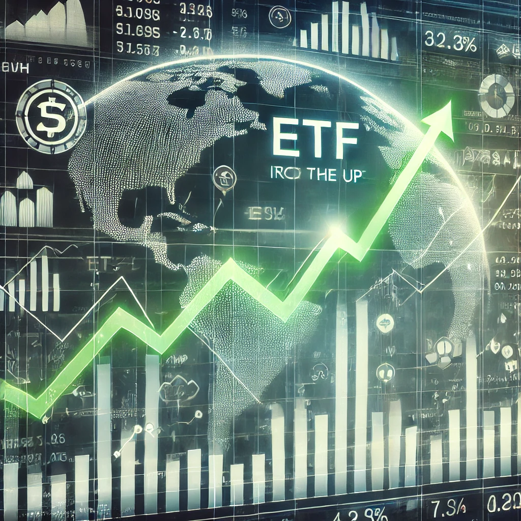 ETF가 올라가는 모습을 그린것
