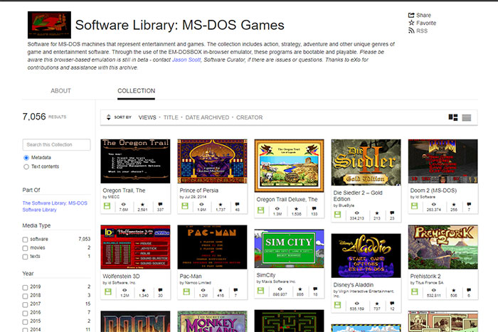 MS-DOS 게임 라이브러리