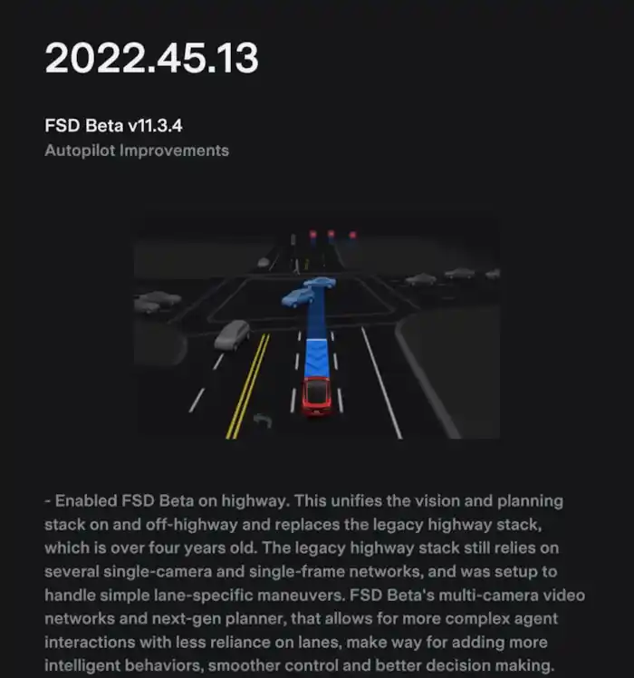  테슬라 FSD 베타 V11.3.4 테슬라 직원에게 배포: 새로운 기능 및 개선된 사항