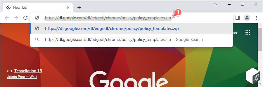 Google Chrome 정책 템플릿 다운로드