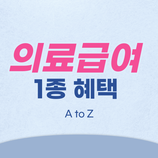  의료급여 1종 혜택 수급권자 확인방법 신청방법