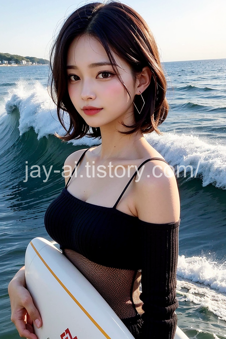  [AI lookbook] 서핑선수 비키니 여자친구 / Surfer Bikini Girlfriend / サーファー ビキニ ガールフレンド