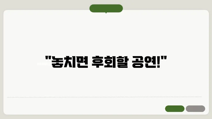 공연 관람