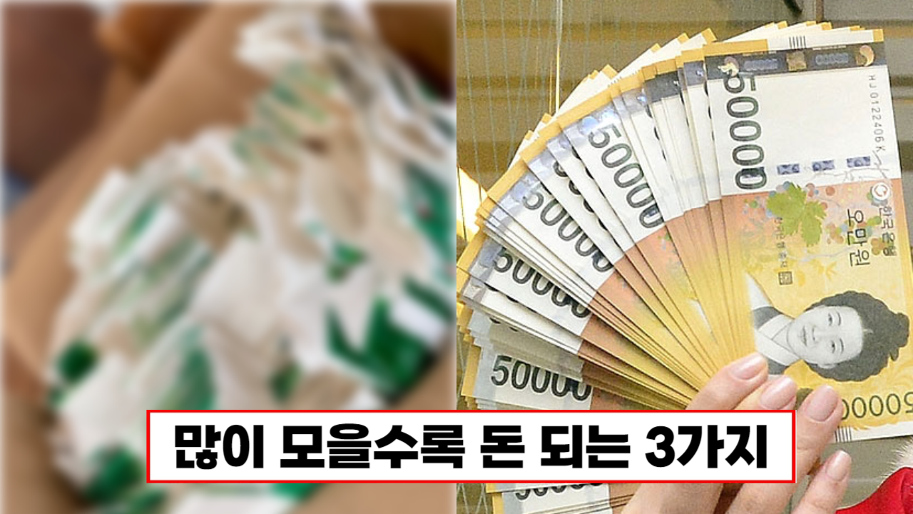 “모을수록 돈이 됩니다” 주민센터 및 지자체에 갖다주면 생필품이나 돈으로 준다는 이것 3가지
