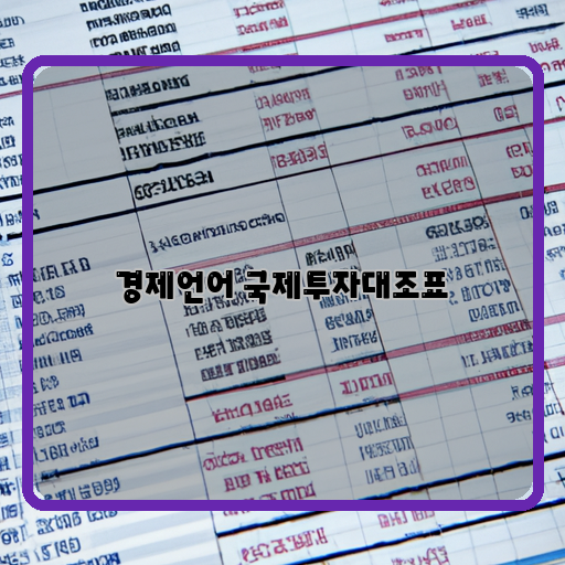 국제투자대조표-중요성-이해-방법