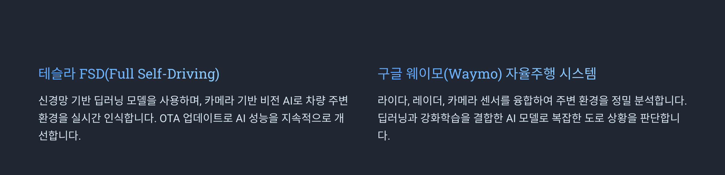 AI 알고리즘 적용 사례