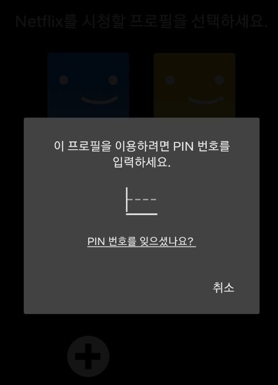 넷플릭스 프로필 잠금