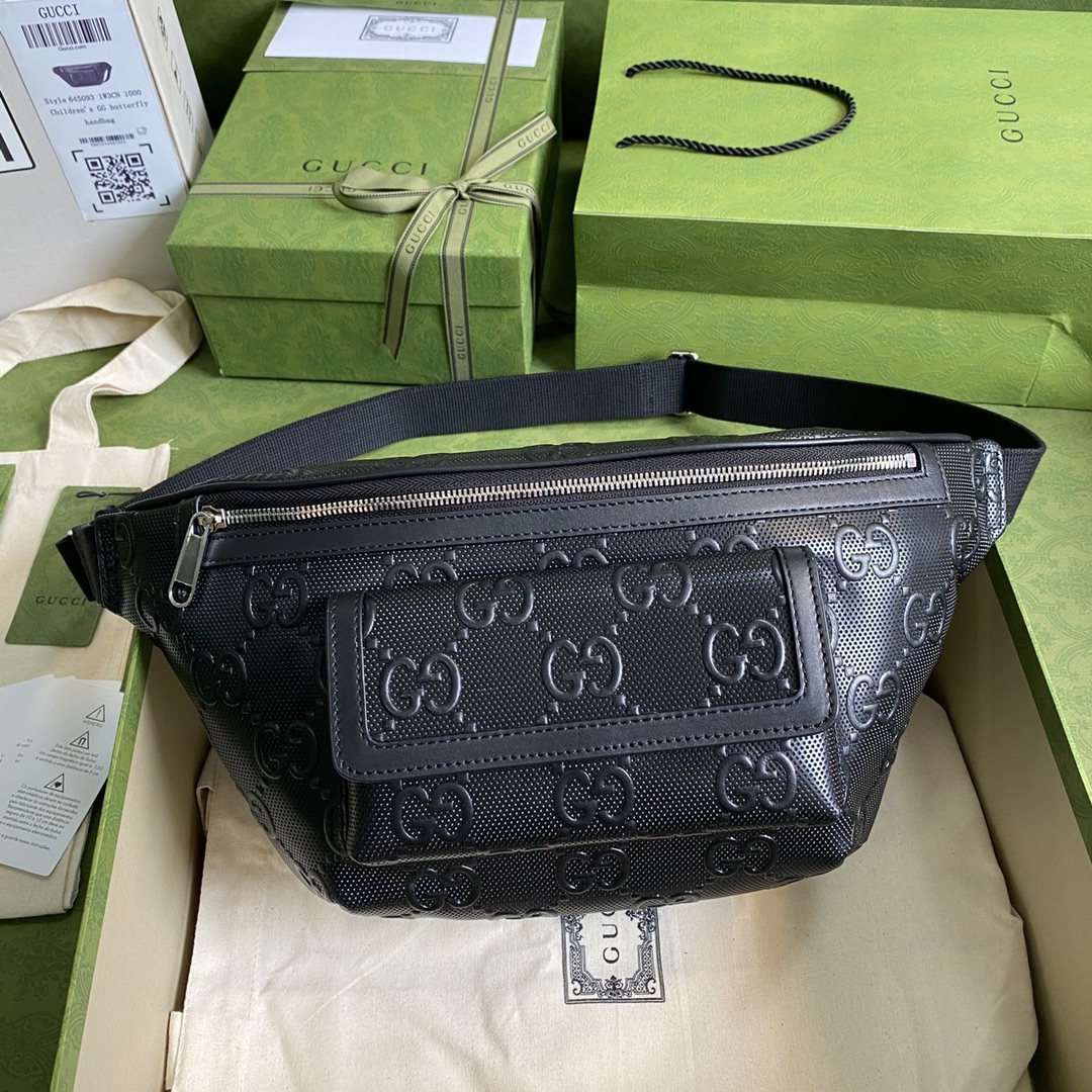  [GUCCI] 구찌 GG 엠보스 벨트 백 645093 1W3CN (2 COLOR)