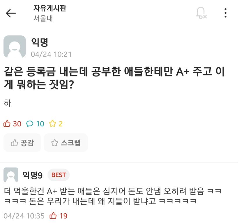 등록금의 발상의 전환