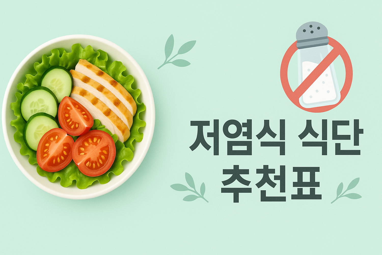 저염식 식단 추천표