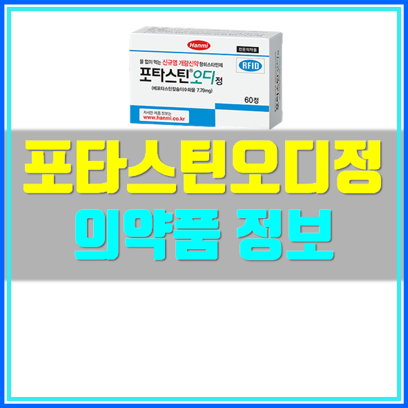  포타스틴 오디정 효능 복용방법