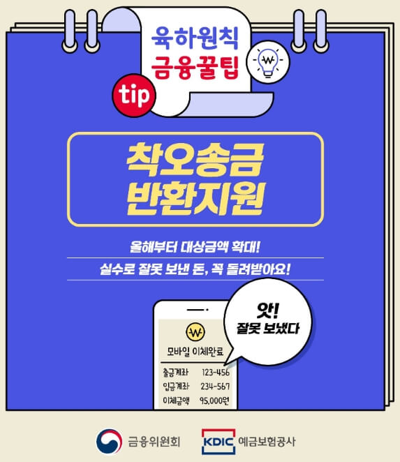  착오송금 반환 청구 지원 제도 정리 (계좌이체 잘못했을 경우)