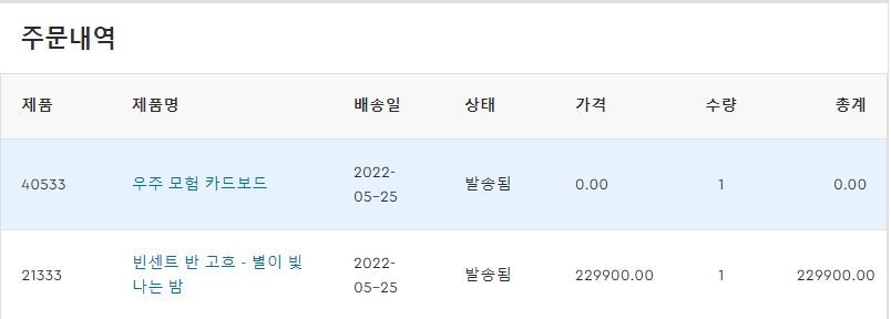  빈센트 반 고흐 - 별이 빛나는 밤 결국 주문했습니다!!