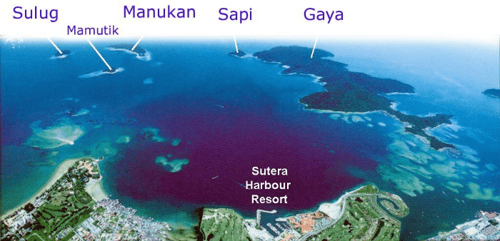 턴쿠 압둘 라만 해양 공원 Tunku Abdul Rahman Marine Park (source: www.etawau.com/)