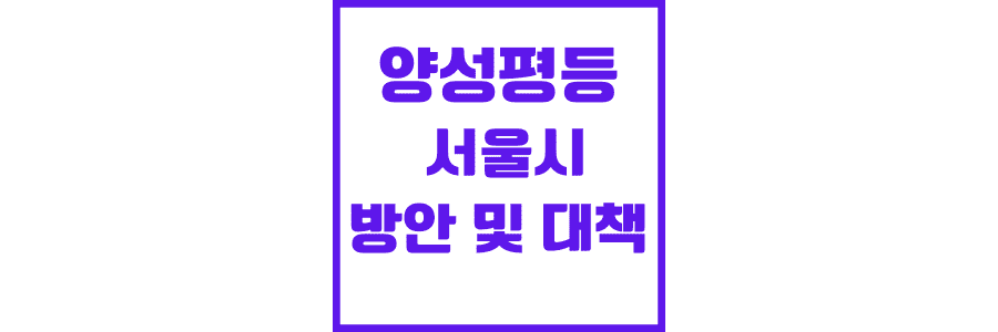 양성평등-정책에-대한-서울시-방안