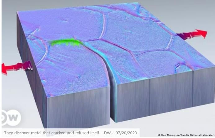  '금속 미세 균열' 자발적 치유 VIDEO: Microscopic Cracks in Metal Can Spontaneously Heal