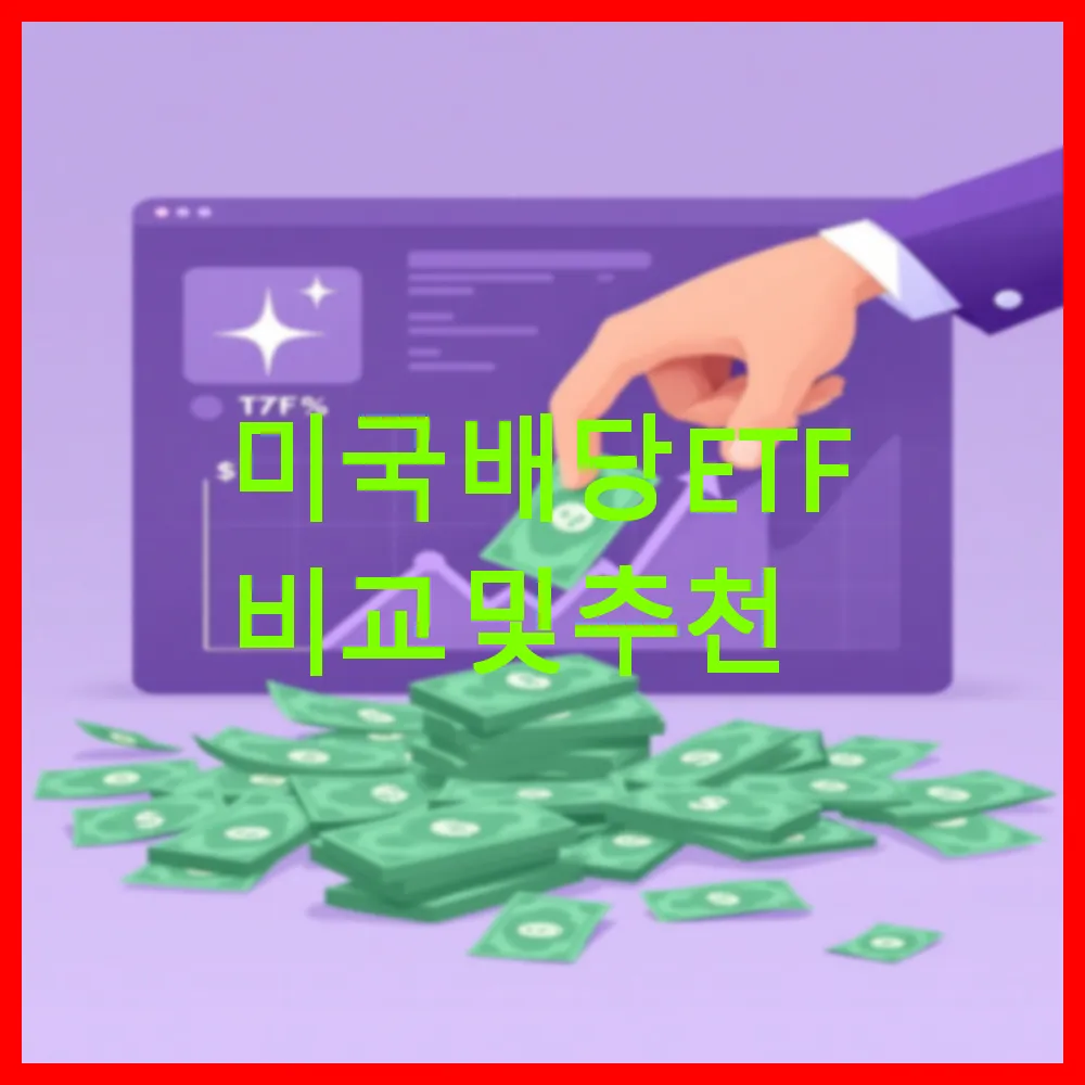 미국 배당 ETF 비교 및 추천