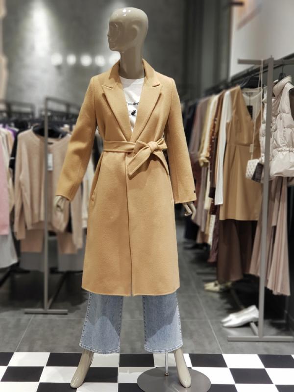 시슬리 테일러드 벨티드 코트 BK SACTD5261
