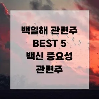 백일해 대장주 관련주 TOP5_5