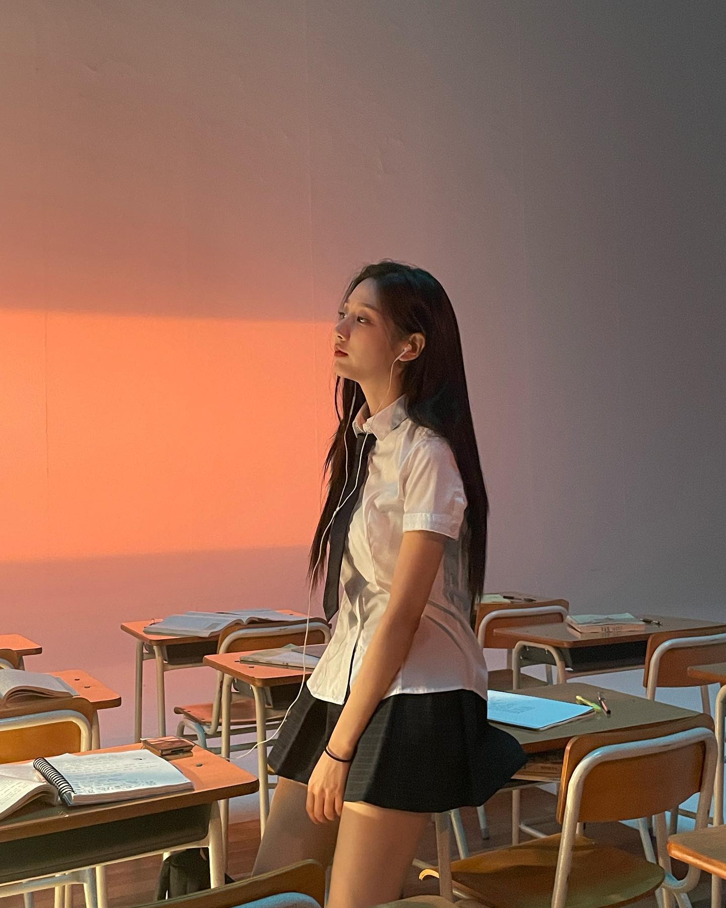  정예인 인스타그램 교복 사진