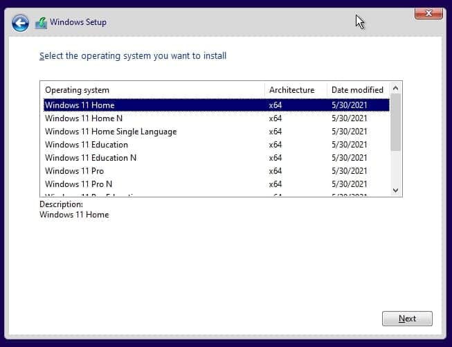 윈도우 11 버전 선택