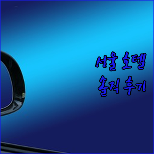 서울 인기 호텔 숙박 후기, 나에게 