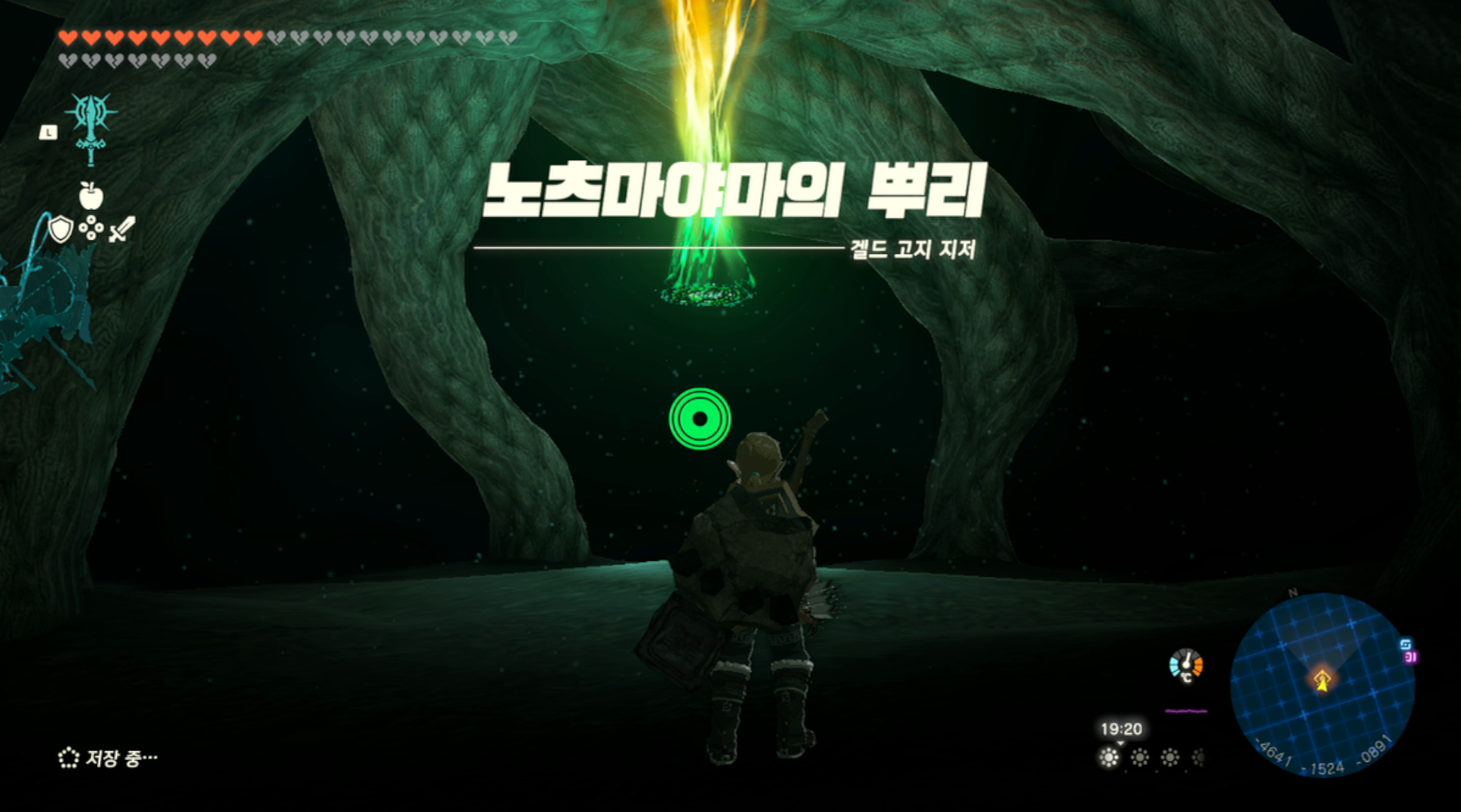  젤다의 전설 티어스 오브 더 킹덤 : 노츠마야마의 뿌리 위치