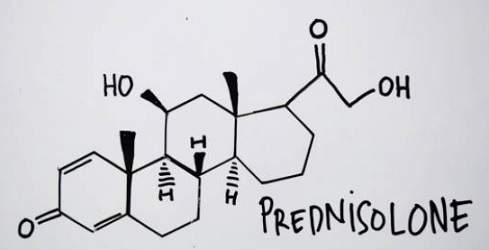프레드니솔론(Prednisolone) 구조 및 화학식
